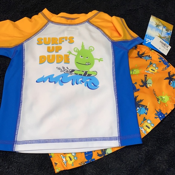 18m Swim bathing suit, swim suit set, boys bathing suit,2 pieces,swim trunks - Picture 7 of 15